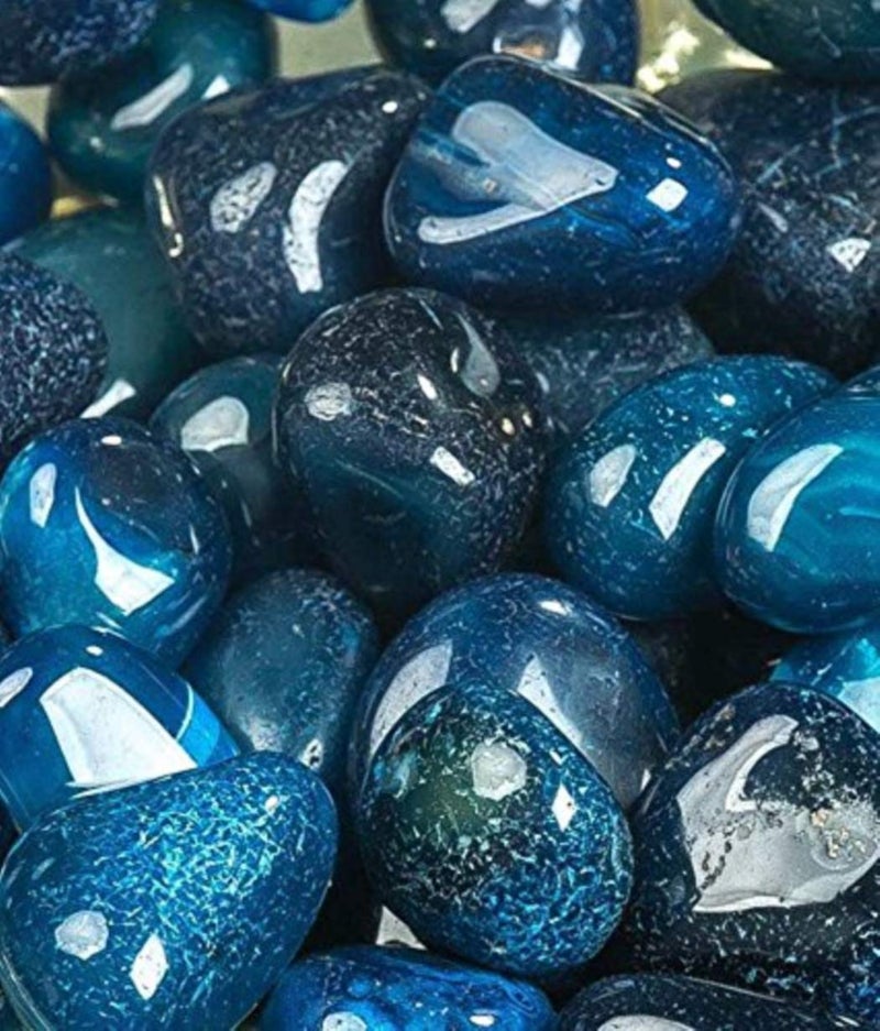 Ohhsome Blue Colour Oynx Pebbles Decorative 1Kg - Image 1