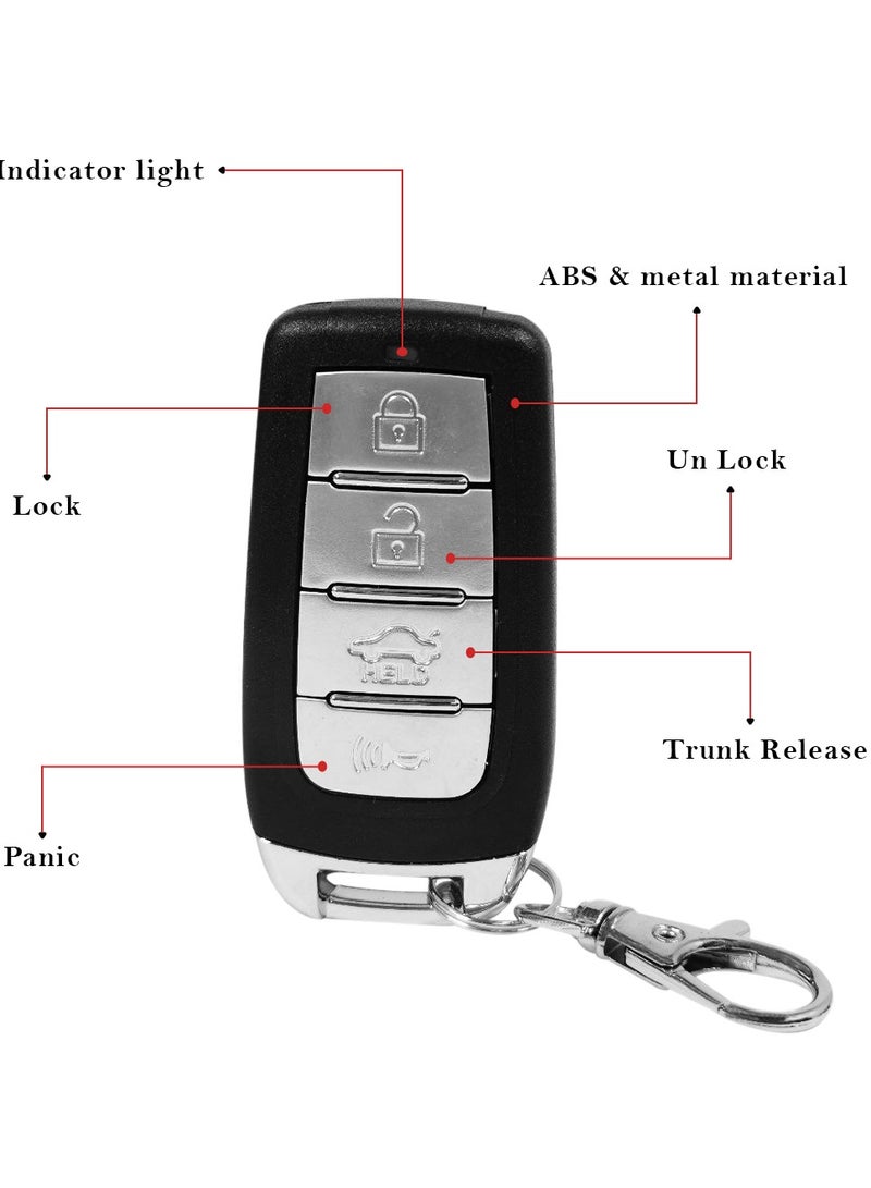 3XR Universal Car Door Lock Keyless Entry System with Remote Trunk Release, Central Locking, Waterproof Design, Remote Car Locator, and Easy Installation for All Vehicles - Image 2