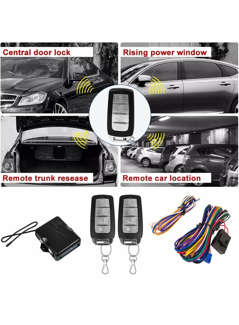 3XR Universal Car Door Lock Keyless Entry System with Remote Trunk Release, Central Locking, Waterproof Design, Remote Car Locator, and Easy Installation for All Vehicles - Image 3