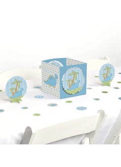Big Dot of Happiness Baby Boy Dinosaur Baby Shower Centerpiece & Table Decoration Kit  - Image 2