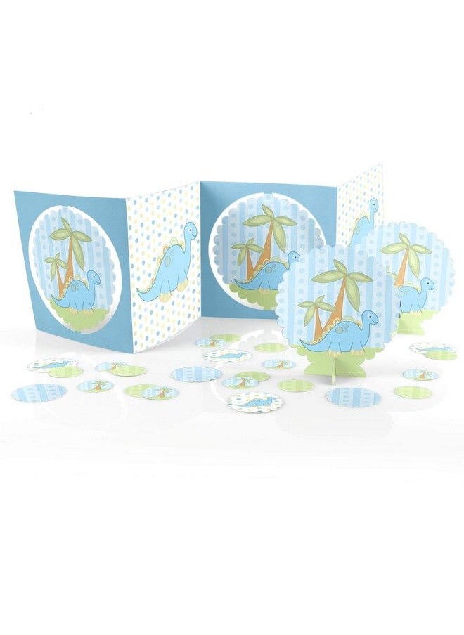 Big Dot of Happiness Baby Boy Dinosaur Baby Shower Centerpiece & Table Decoration Kit  - Image 3
