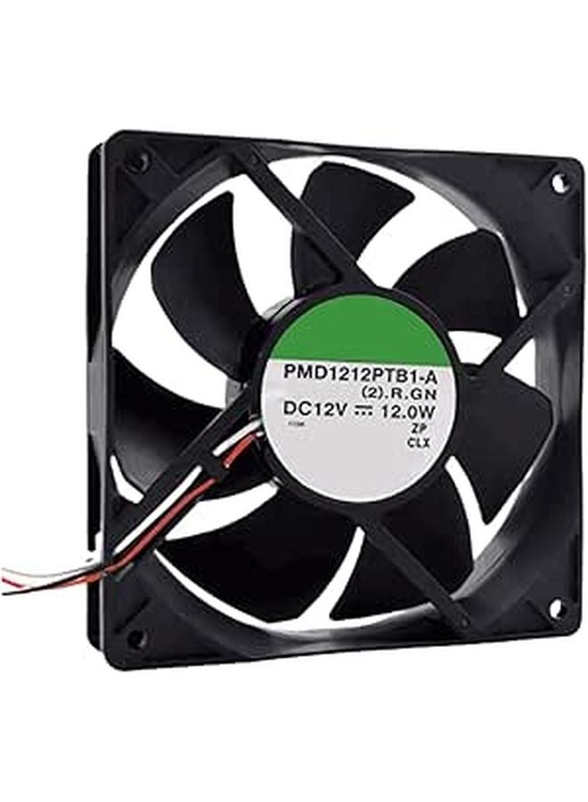 PMD1212PTB1 A 12CM 120mm Case Fan 12V DC 150CFM Cooling 3 Pin 25mm Thick - Image 1