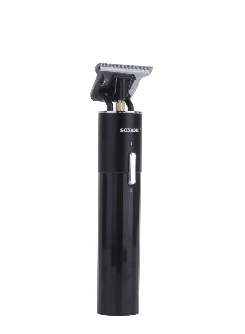 SONASHI 6-in-1 Rechargeable Hair Clipper Set - Trimmer/Shaver/Nose Trimmer Stainless Steel Blades For Easy Cutting And LCD Display, Use Time - 2 Hours SHC-1064 Black Black - Image 5