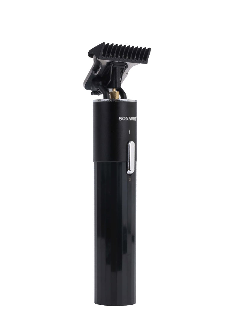 SONASHI 6-in-1 Rechargeable Hair Clipper Set - Trimmer/Shaver/Nose Trimmer Stainless Steel Blades For Easy Cutting And LCD Display, Use Time - 2 Hours SHC-1064 Black Black - Image 4
