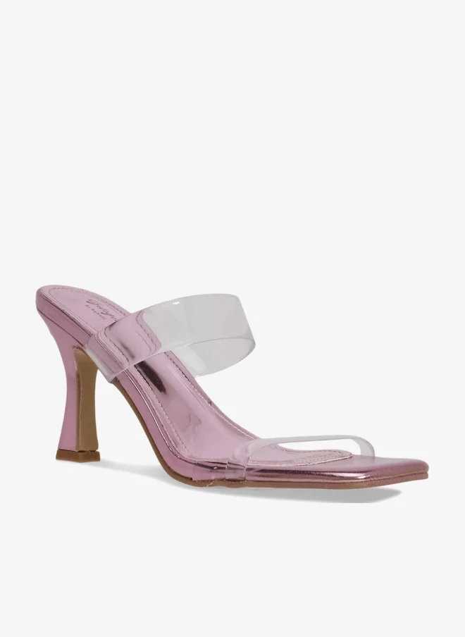 Ginger Double Strap Heeled Mule