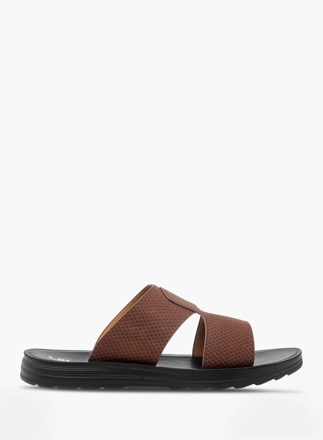 LBL by Shoexpress Men Textured Slip-On Arabic Sandals  - Image 2