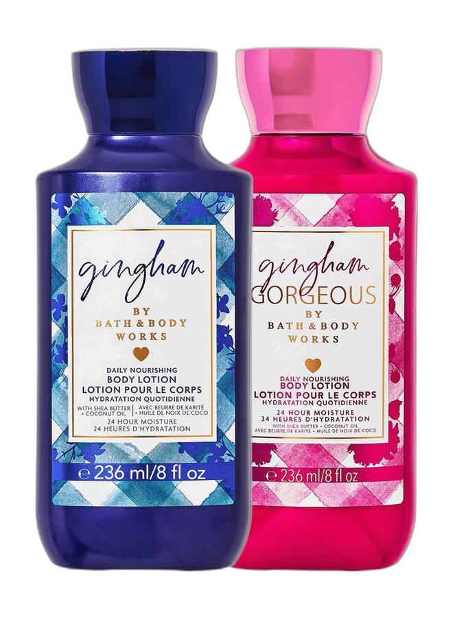 Bath & Body Works Gingham & Gingham Gorgeous Daily Nourishing Body Lotion Duo - Image 1