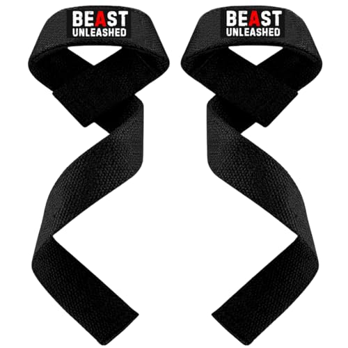 Muscleape Weight Lifting Straps Wrist Supporter For Gym Beast Mode. Gym Accessories Men & Women. Wrist Strap For Gym With Wrist Support.Deadlift Strap Weightlifting Straps For Grip Gym Straps For Weight Lifting. - Image 1
