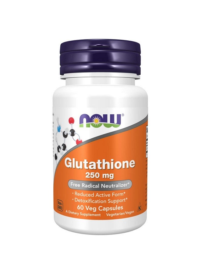 now Supplements Glutathione 250 Mg Detoxification Support* Free Radical Neutralizer* 60 Veg Capsules - Image 2
