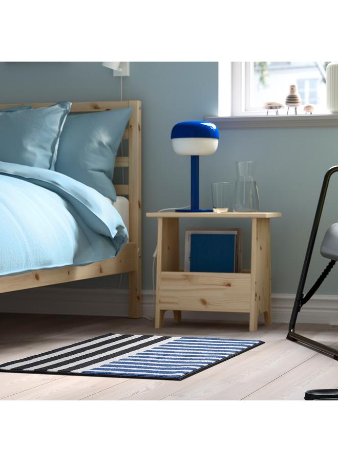 erorex Rug, Low Pile, Blue Black/Stripe, 60X90 Cm - Image 4