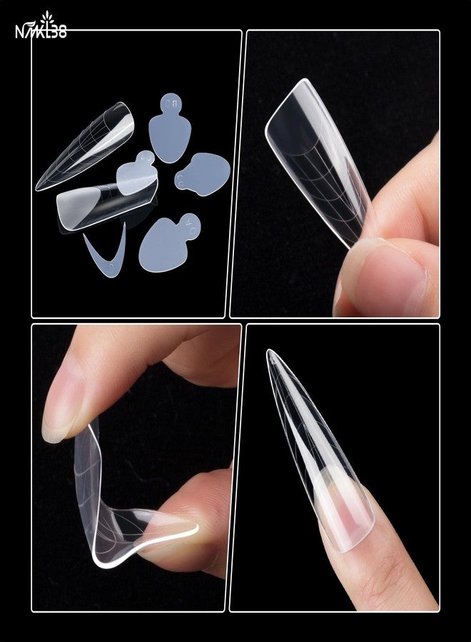 NMKL38 108pcs Dual Nail Forms Silicone French Forma Sticker Acrylic Aquarium Nail Tips Reusable Extension Molds Manicure Tools - Image 4