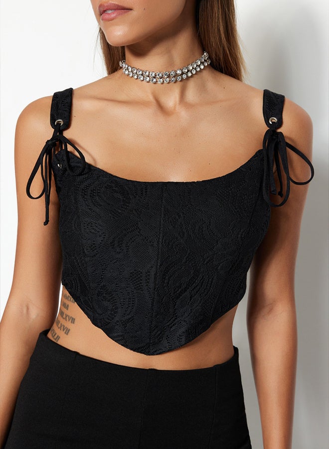trendyol Woman Bustier Black  - Image 4