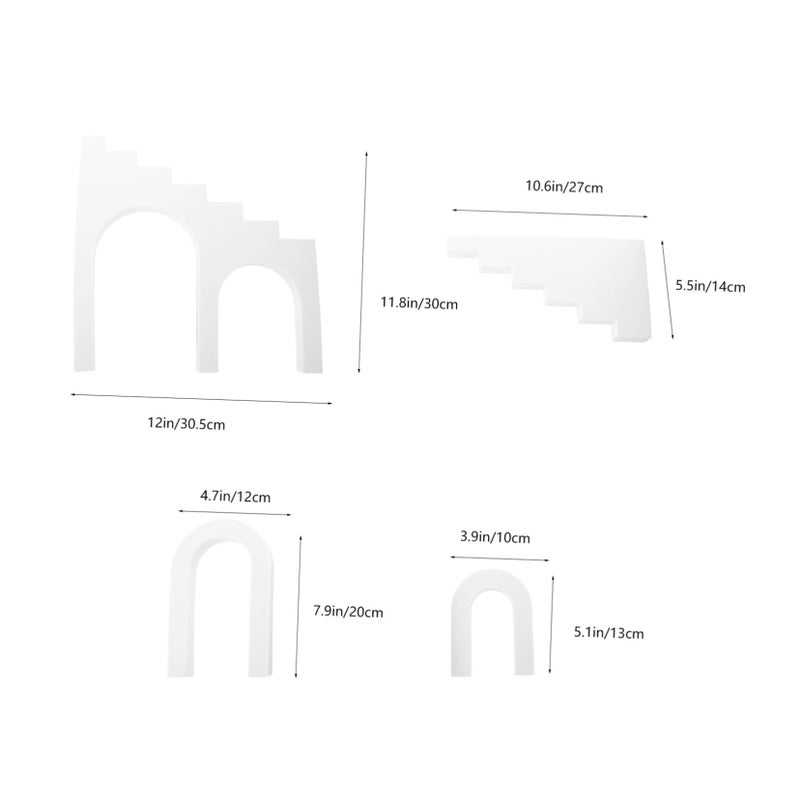 POPETPOP 15x10cm Photography Props Stand Geometry Cube for Jewelry Flat Lay Photoshoot Geometric Shapes - Image 3