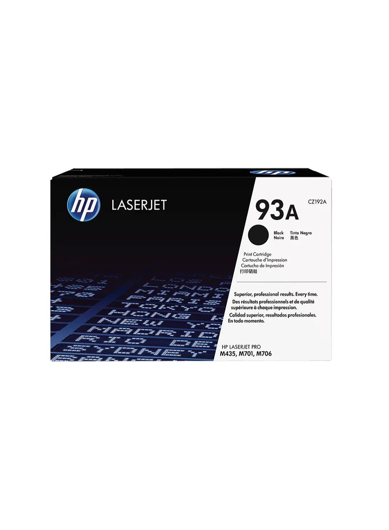 p 93A Black Original Laserjet Toner Cartridge - Cz192A - Image 1