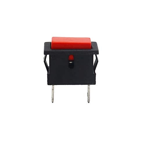 Electronicspices Electronic Spices 5 x Mini Red Rectangle Push Button Switch Momentary NO OFF-ON 2 Pins - Image 4