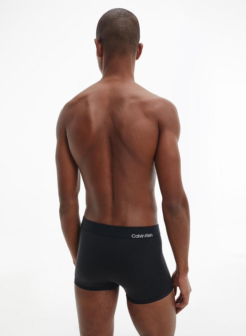 Calvin Klein Sports Men's Underwear Stretch Trunk (3 Black Pieces) - Image 2