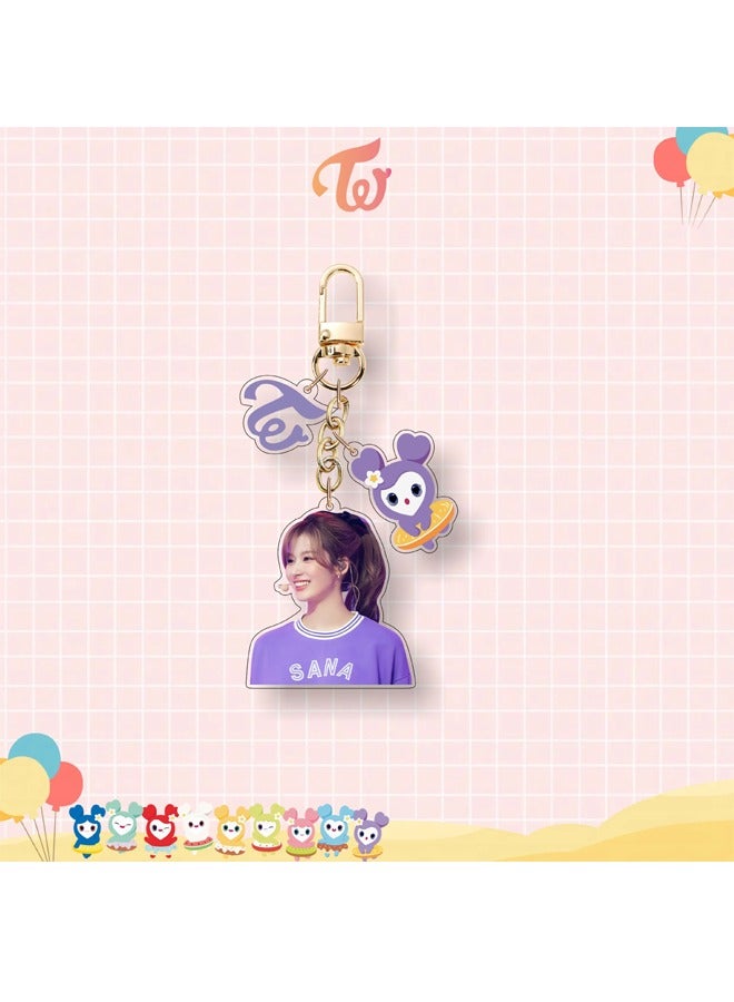 NIBEMINENT TWICE Acrylic Keychain Bag Pendant 