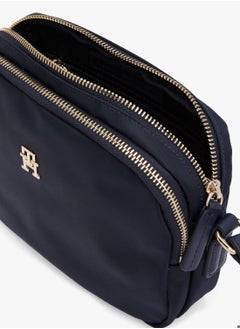 TOMMY HILFIGER Women's Poppy Th Crossover Bag - Nylon, Blue  - Image 4