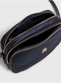 TOMMY HILFIGER Women's Poppy Th Crossover Bag - Nylon, Blue  - Image 5