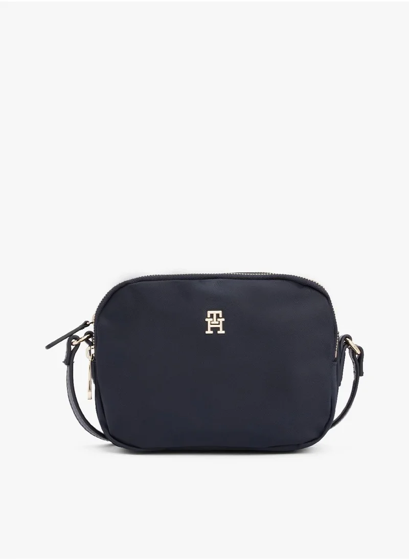 TOMMY HILFIGER Women's Poppy Th Crossover Bag - Nylon, Blue