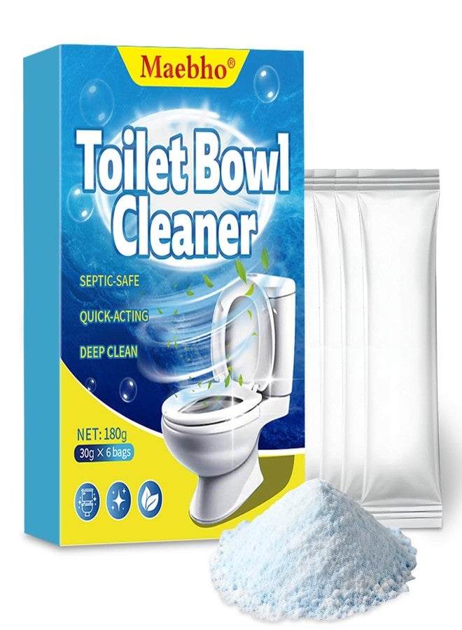 Maebho Toilet Cleaner Foam- Self Activating Cleaning Powder, Septic-Safe Powerful Foaming Toilets Bowls Cleaner, Deep Cleaning (6 Bags Each 30g) - Image 1