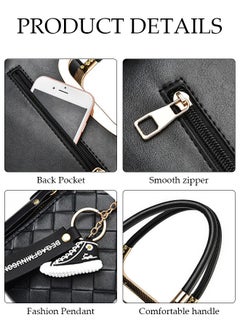 DUNISO Women's Vintage Tote Bag Handbags Faux Leather Shoulder Bag Ladies Fashion Designer Satchel Crossbody Bag with Detachable Strap for Ladies  - Image 5