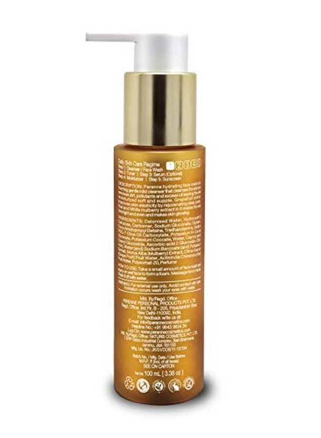PERENNE Sulphate Free Hydrating Face Wash(Face Cleanser) With Kiwi And Grapefruit Extracts For Skin Lightening And Brightening (100 Ml) | For All Skin Types - Image 5