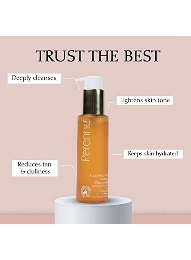 PERENNE Sulphate Free Hydrating Face Wash(Face Cleanser) With Kiwi And Grapefruit Extracts For Skin Lightening And Brightening (100 Ml) | For All Skin Types - Image 4