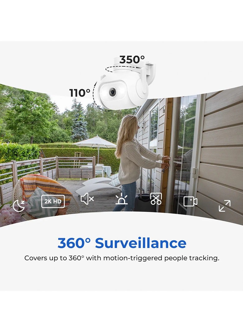 Imilab Smart Security Camera Outdoor Spotlight Plug-in Wi-Fi 2K EC5 - White - Image 5