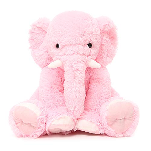 MorisMos Large Elephant Stuffed Animal 196inch Soft Stuffed Elephant Plush Companion Gifts for Girls Boys Pink - Image 1
