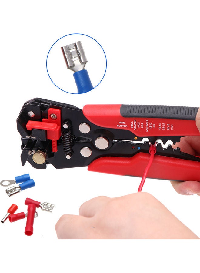 260-Piece Crimp Cable Terminals Set Kit With Wire Stripping Pliers Multicolour 17.8x2.3x10.5cm - Image 4