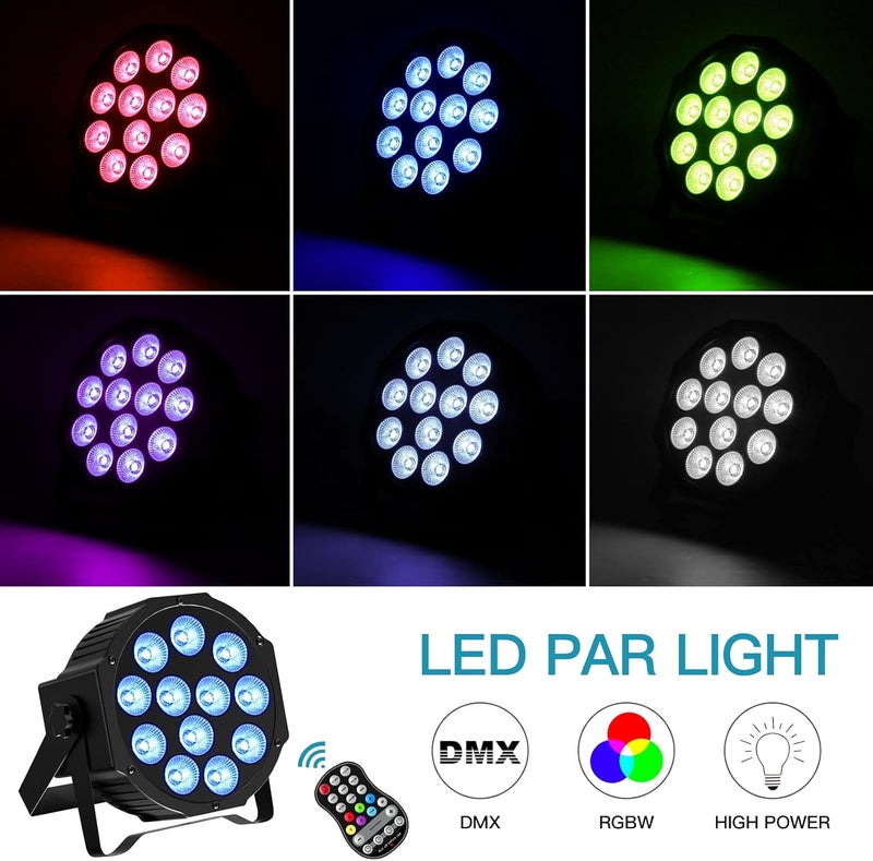 HOLDLAMP Rechargeable Par Lights, RGBW LED Uplights Battery Powered Stage Light, Par Can DJ Lights Sound Activated with Remote  DMX Control for Festival Party Event Wedding Bar. - Image 2