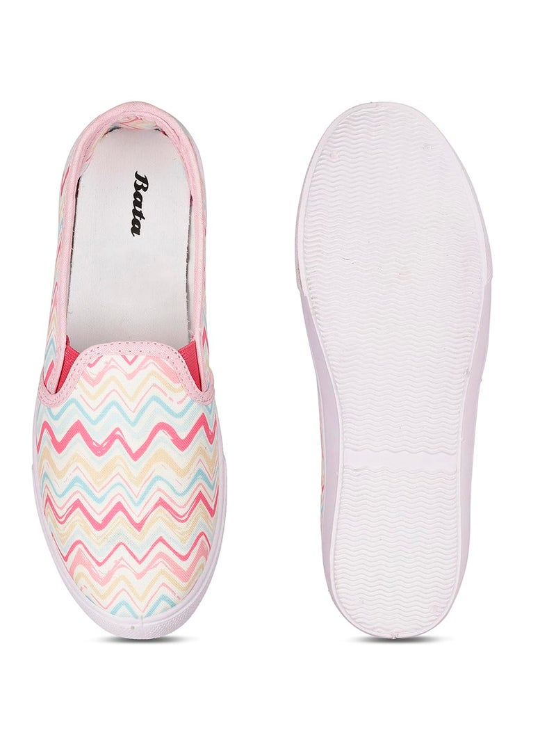 Bata Women's Slip-on Sneaker - White (8 UK) (5591101) - Image 5