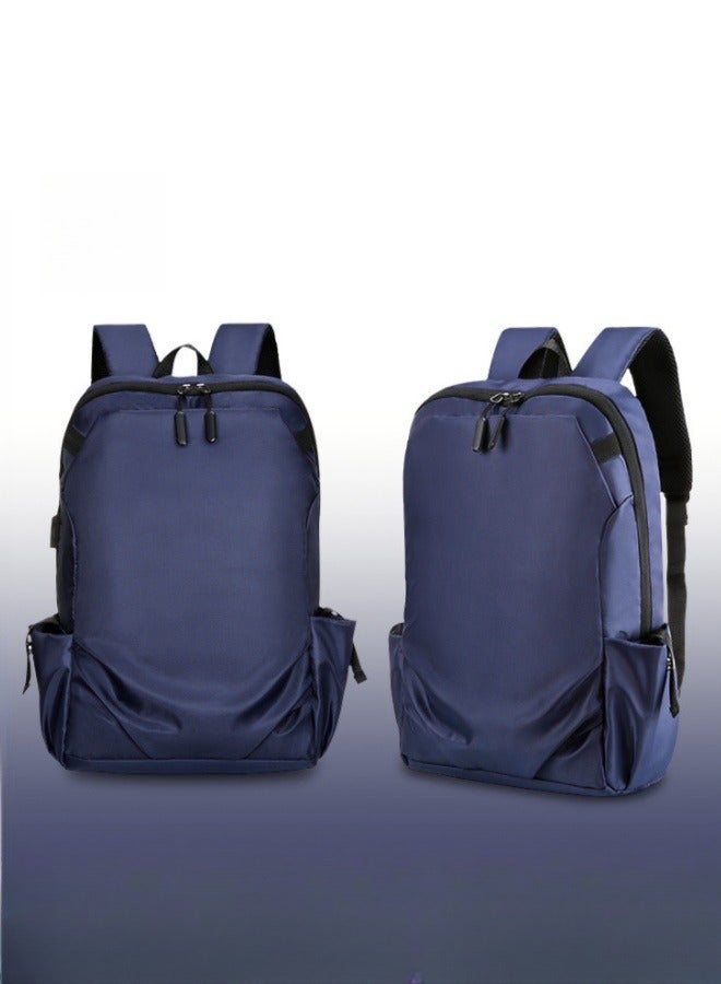 XiuWoo Backpack Water-repellent School Bag Casual Travel Backpack USB Anti-theft Computer Bag - Blue  - Image 2