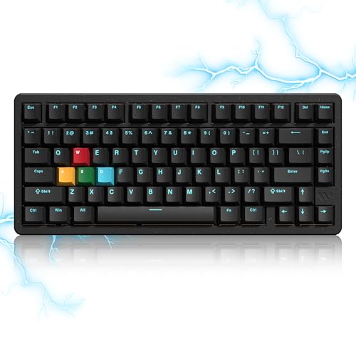 Womier SK75 TMR/HE Hall Effec Keyboard 75%, Wireless Mechanical Keyboard Rapid Trigger Custom Magnetic Switch Keyboards with 8000 Hz Hot Swap, BT/2.4G/USB-C with Mac Windows Linux (Aluminum) - Image 1