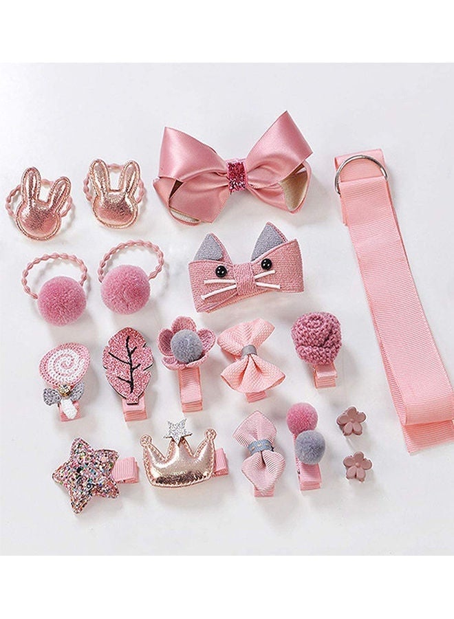 Sharpdo 18-Pieces Baby Girl Accessories, Baby Gifts Set with Flower Hair Ties and Hair Pins for Little Girls Birthday, Party, Daily Wear - Image 3