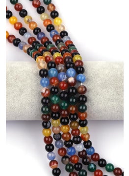 Güneş Avm Gunes Avm Colored Agate Natural Stone Series 8 mm Sphere Cut 