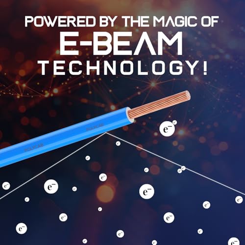 Polycab Suprema 1.5 sqmm Electron beam technology housewire|1.505C heat withstand capacity| No melt-No drip PVC insulation| 60 years product life|85% higher current carrying capacity|90M coil【Blue】 - Image 3