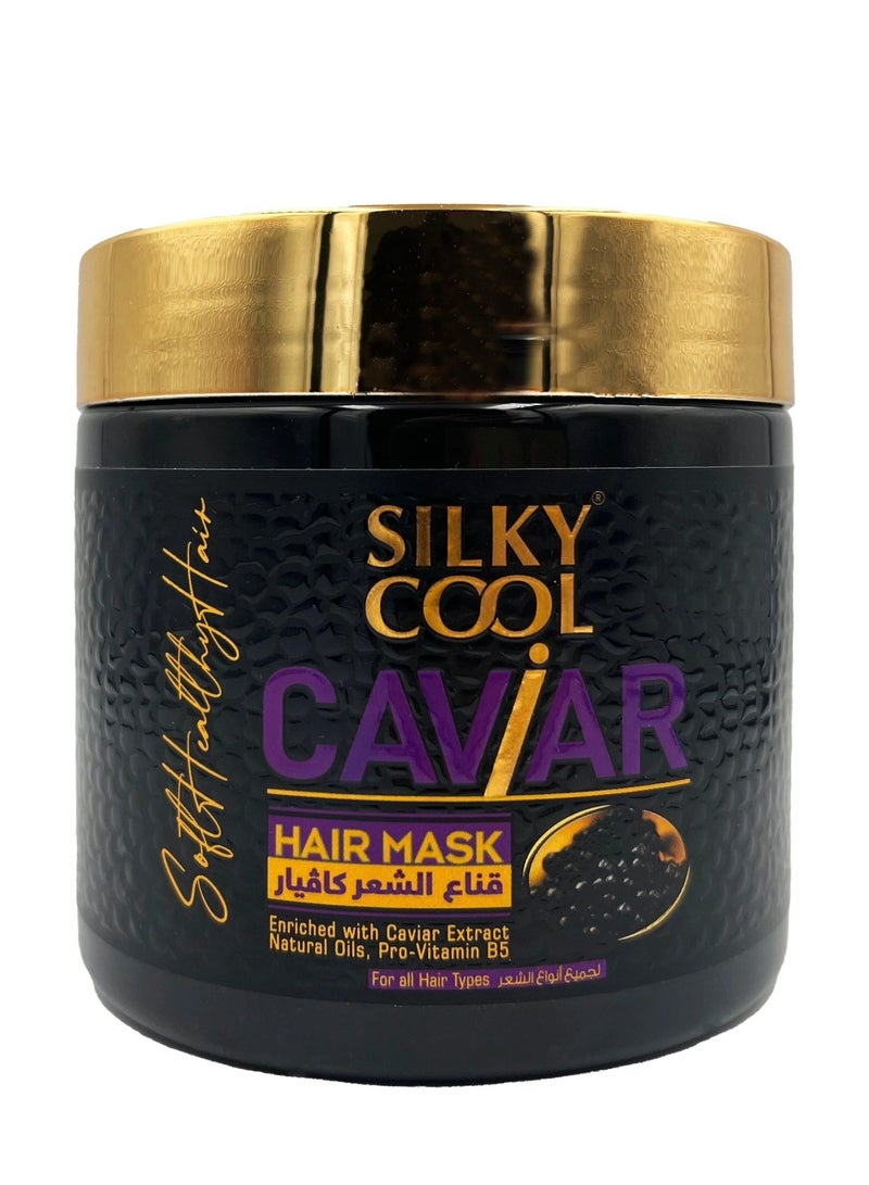 Silky Cool Caviar Hair Care Set – Shampoo, Conditioner, Hair Mask & Serums Set - Image 5