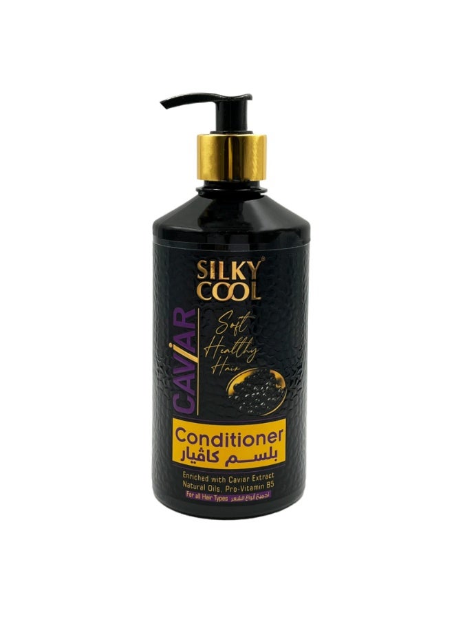 Silky Cool Caviar Hair Care Set – Shampoo, Conditioner, Hair Mask & Serums Set - Image 2