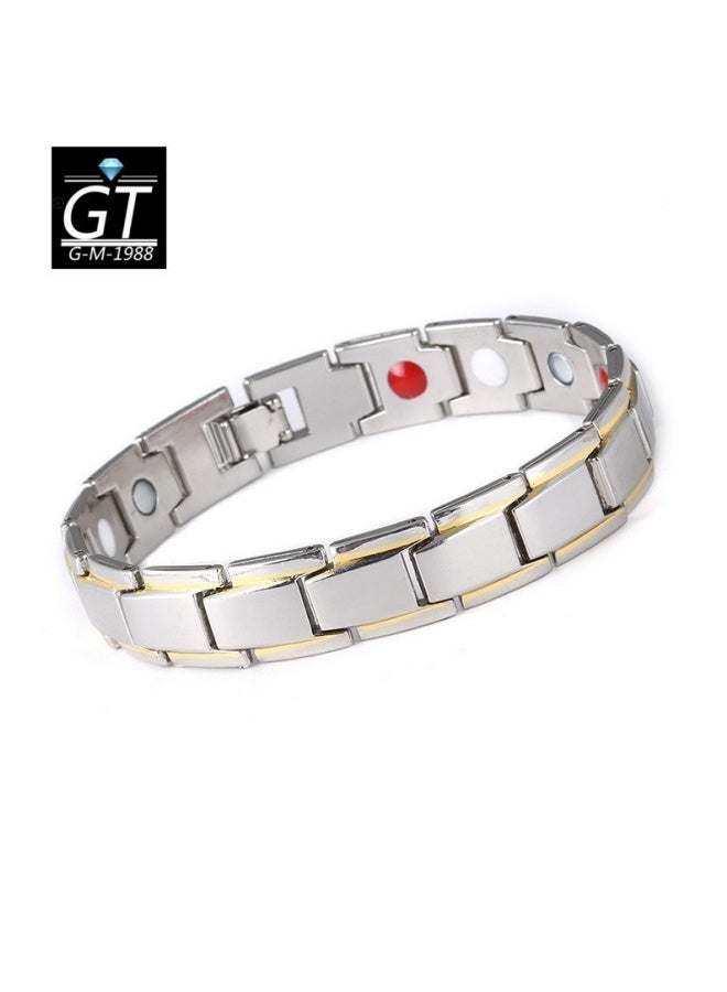 Detachable scale magnetic therapy bracelet, magnetic magnet couple bracelet 