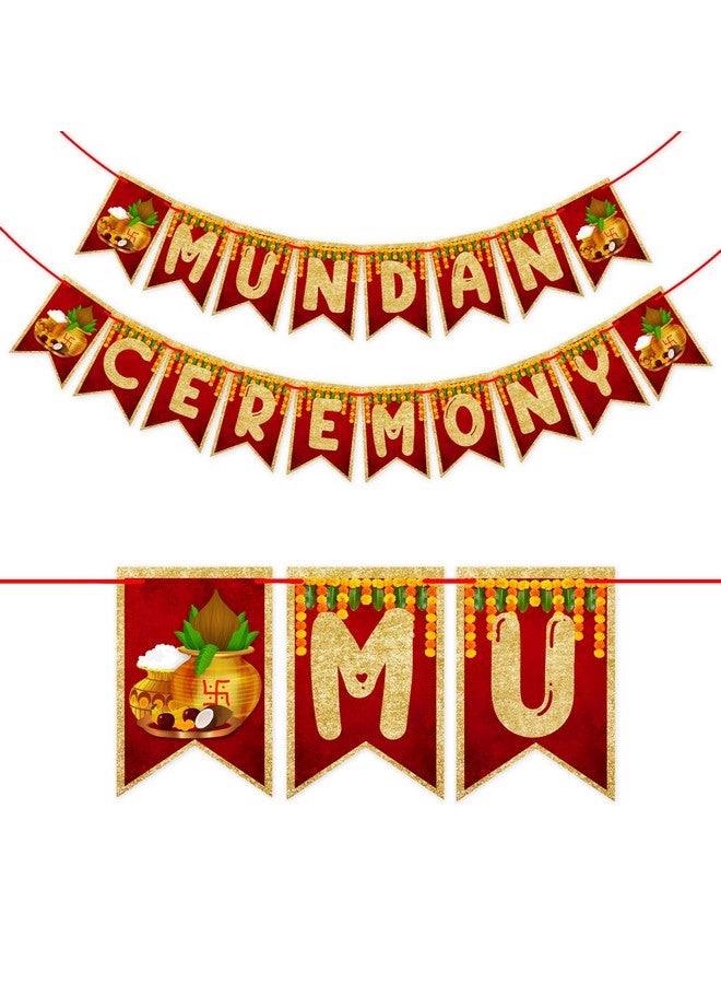 Wobbox My First Hair Cut Banner, Mundan Ceremony Banner, Mundan Ceremony Decoration Items (FP4606) - Image 1