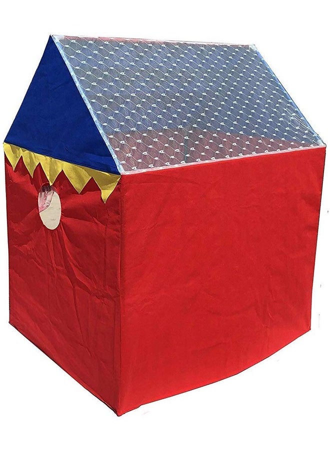 HomeCute Homecute Hut Type Play Tent House for Kids Toys for 2-12 Years Old Boys & Girls, Jumbo Size Play Tent House for Boys and Girls (Red-Blue)  - Image 5