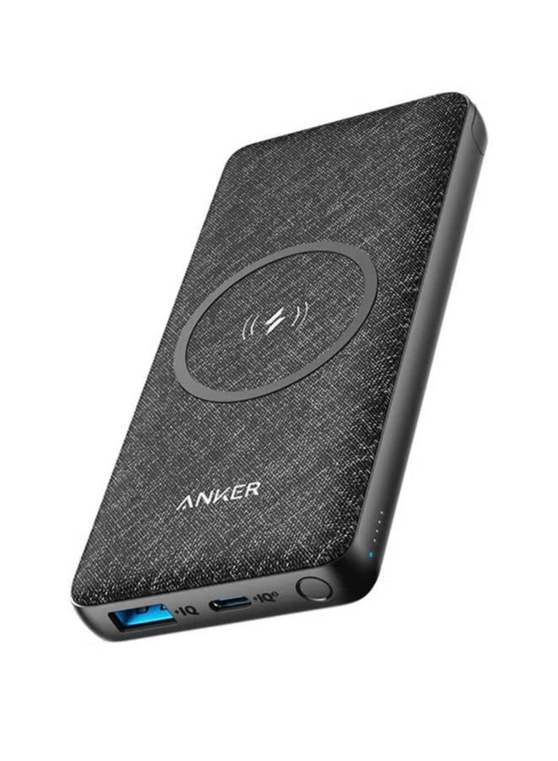 AnkerMake Anker PowerCore III Sense 10K Wireless Power Bank | 10000mAh Portable Charger | 10W Qi Wireless Charging | 18W USB-C Power Delivery | USB-A Output | Black - Image 1