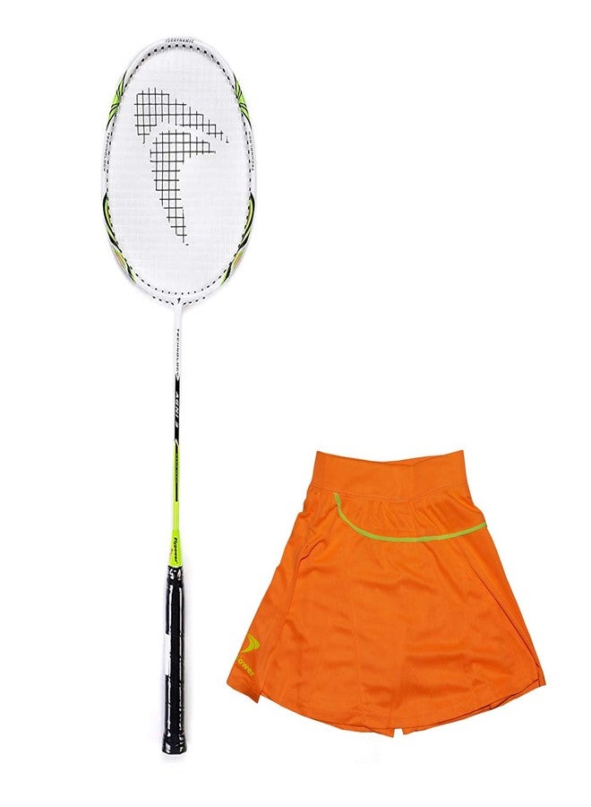 Flypower Badminton Racket Composite Material Agni 3 With Skirt Utari Orange Size M - Image 2