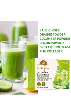NUGEN Cucumber & Dalandan Beauty Fruity Tea,With  Glutathione And Collogen 10 Bags  - Image 3
