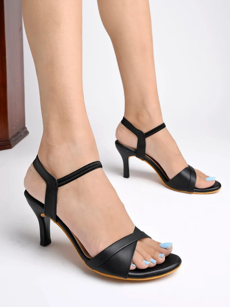 شوتوبيا Shoetopia Elegant Pearl-Embellished  Heeled Sandals For Women & Girls