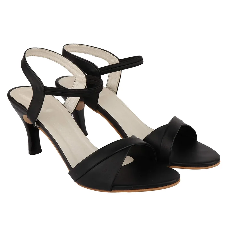 شوتوبيا Shoetopia Elegant Pearl-Embellished  Heeled Sandals For Women & Girls
