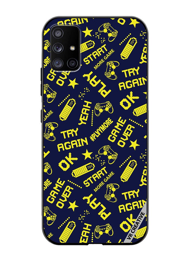 VR CREATIVE Protective Case Cover For Samsung Galaxy A71 5G Pixel Game Style Design Multicolour - Image 1