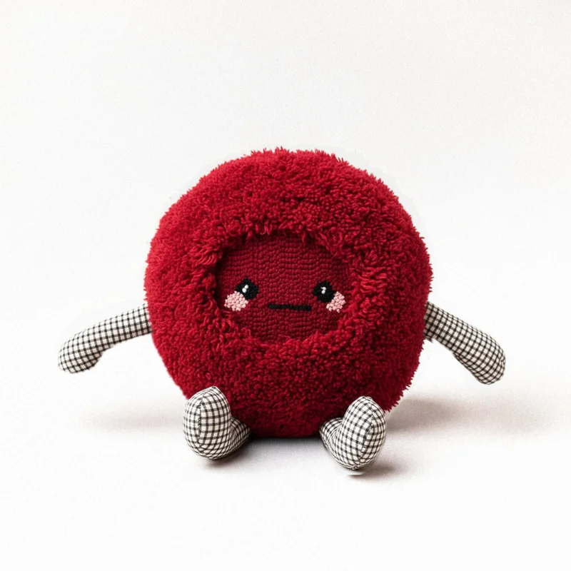 FILLE A FILLE Red Mini Monz Pillow